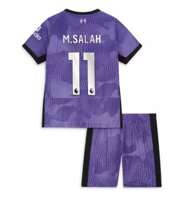 Liverpool Mohamed Salah #11 babykläder Tredje Tröja barn 2023-24 Korta ärmar (+ Korta byxor)